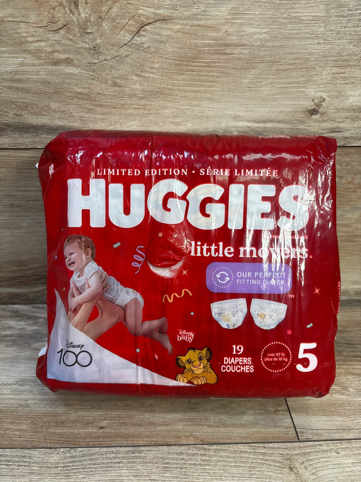 NEW Huggies Little Movers Diapers 19ct. Size 5