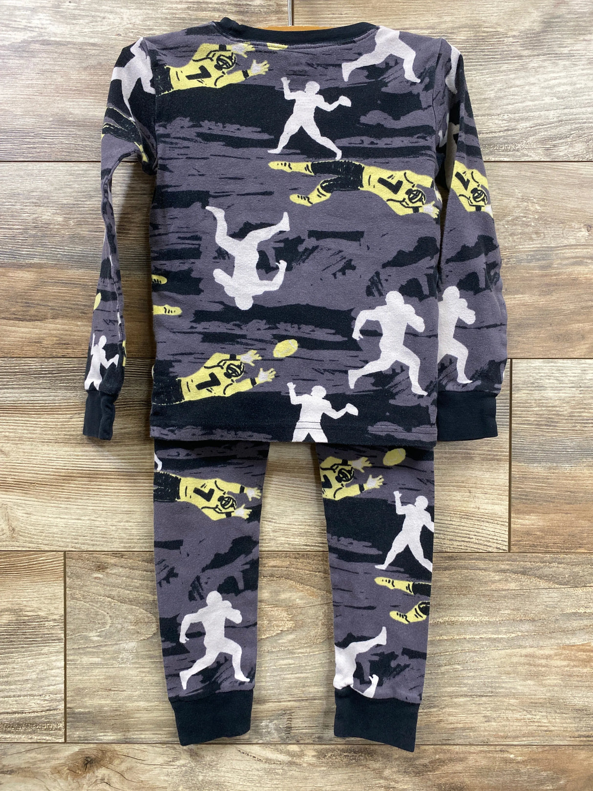 Carter's Football Pajama Set Grey sz 5T