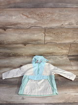 NEW Cat & Jack Colorblock Hooded Windbreaker Cream sz 18m