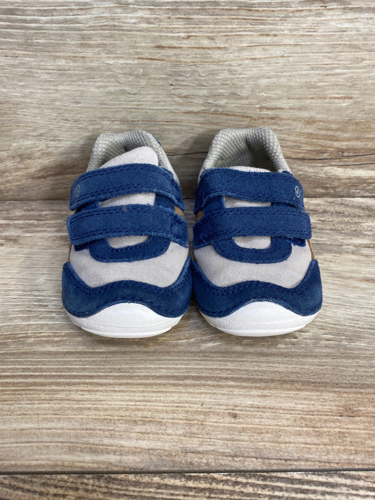 Stride Rite Mason Soft Sole Crib Shoes Navy Sz 4c