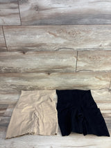 2pk Maternity Shapewear Shorts Black/Beige sz Small/Medium