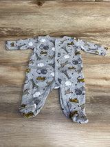 Dapper Dude Animal Print Sleeper Grey sz 0-3m