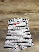 Nike Striped Shortie Romper White sz 3m