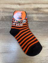 NEW Kids Halloween Socks Orange sz 5-6.5c