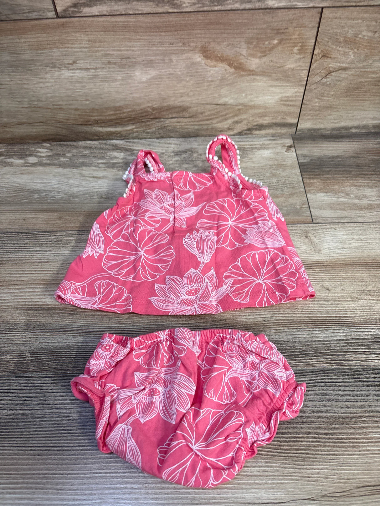 Carter's 2pc Tropical Top & Bloomers Pink sz 3m