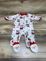 Just One You Santa Blanket Sleeper White sz 3m - Me n Mommy To Be