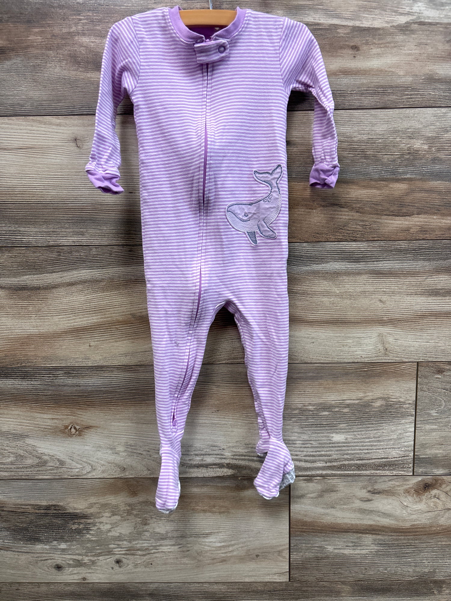 Carter's Striped Sleeper Purple sz 18m