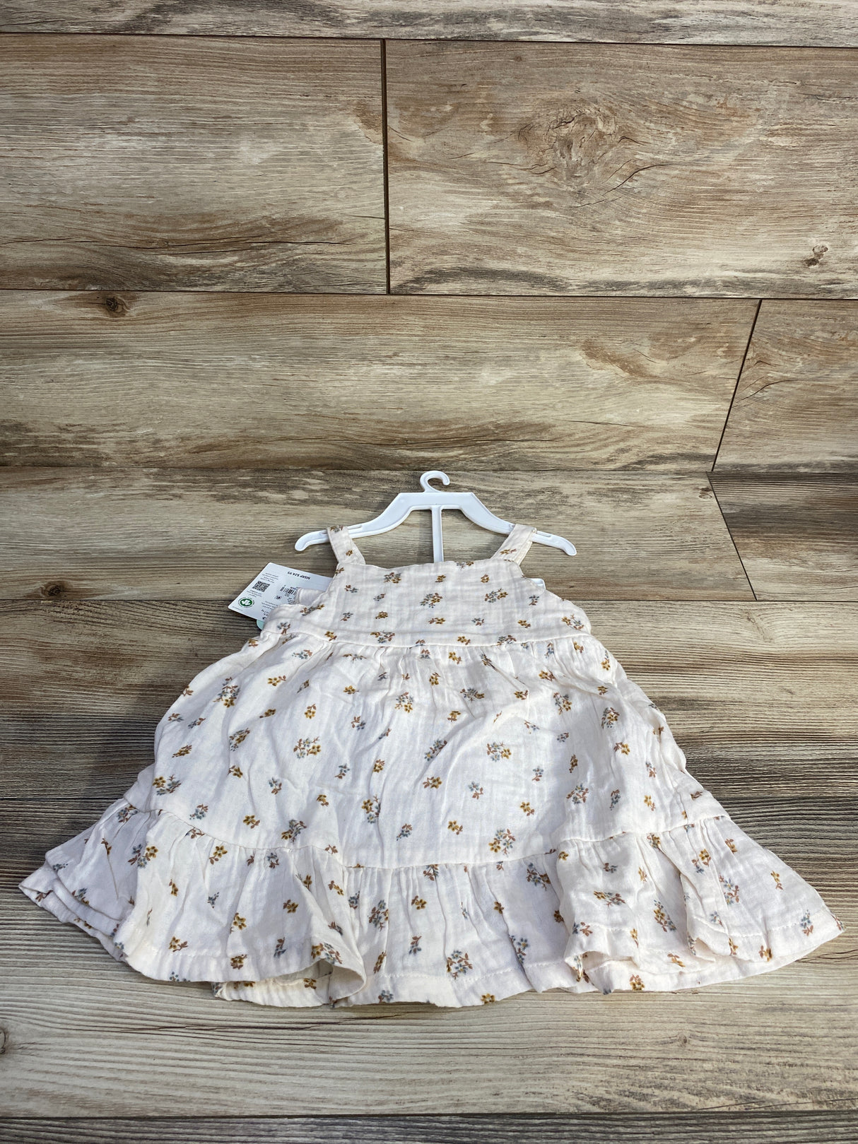 NEW Little Planet 2pc Floral Dress & Bloomers White sz 18m