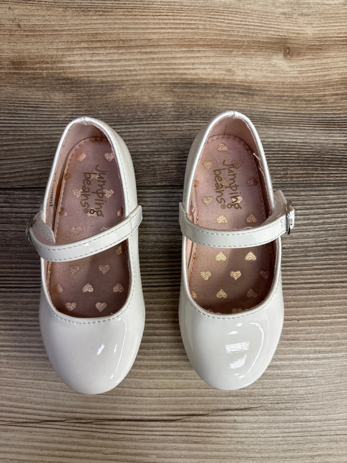 Jumping Beans Sydni Girls' Dress Shoes White sz 6c