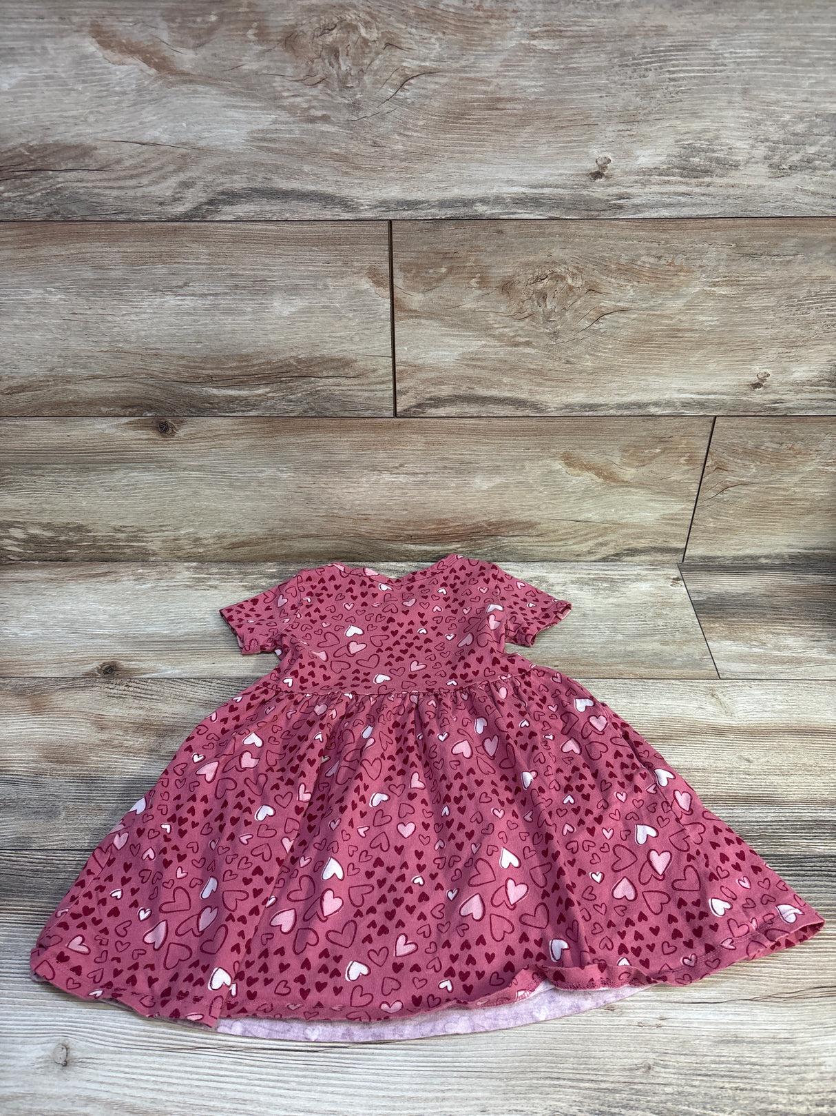 Jumping Beans Heart Print Dress Pink sz 3T