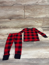 Carter's 2pc Plaid Pajama Set Red sz 12m