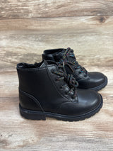 Old Navy Faux-Leather Combat Boots Black sz 10c