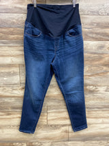 Isabel Maternity Crossover Skinny Jeans Blue sz Large