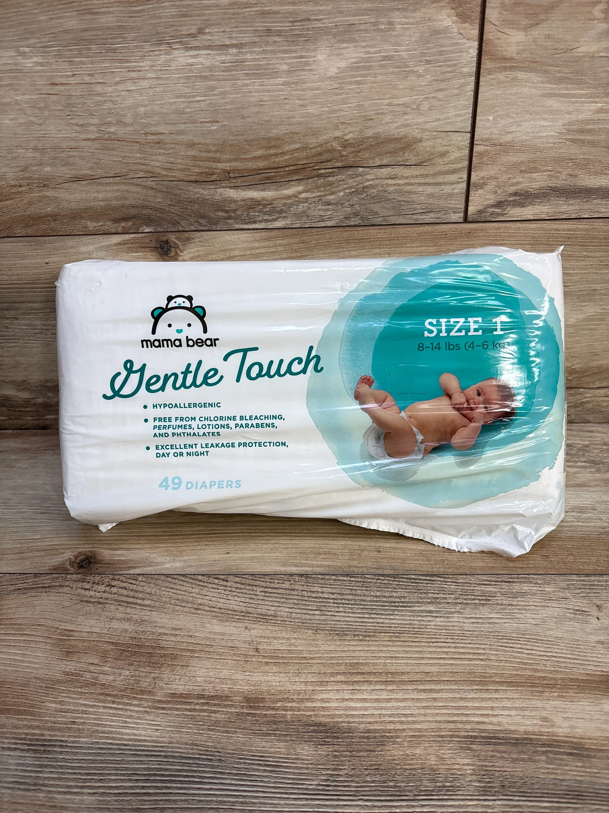 NEW Mama Bear Gentle Touch Diapers, Size 1, 49 Count - Me n Mommy To Be