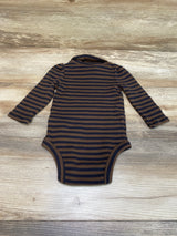 Baby Gap Turtle Neck Striped Bodysuit Brown sz 6-12m