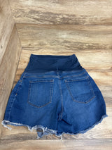 Ingrid & Isabel For Every Belly Full Panel Denim Shorts Blue sz Small