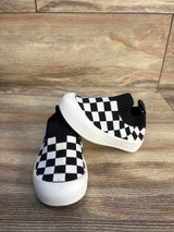 Bacsac Checkered Slip On Sock Shoes White sz 5c