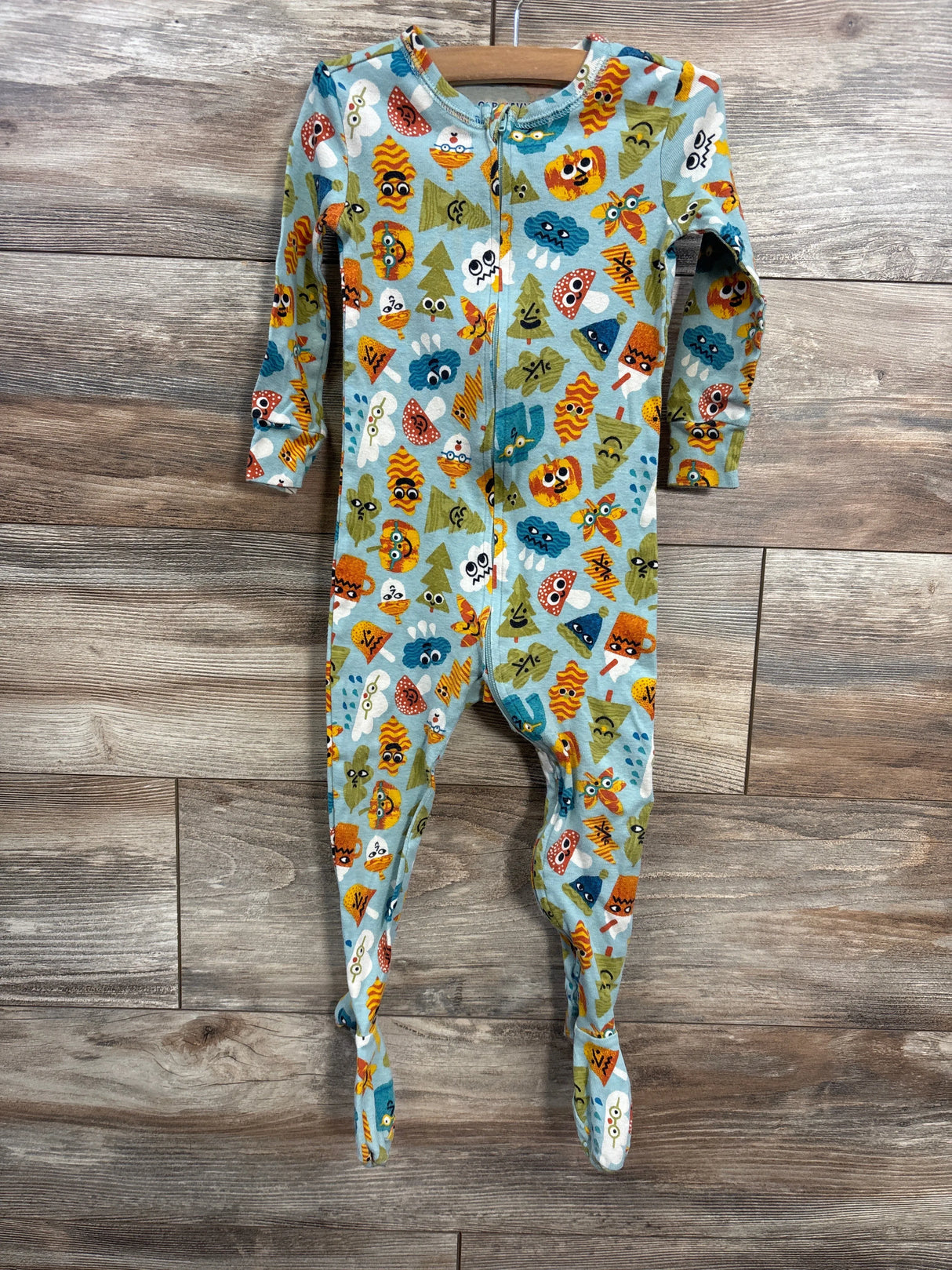 Old Navy Tree Print Sleeper Blue sz 2T - Me n Mommy To Be