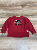 Roots Kids Christmas Crewneck Pullover Sweatshirt Red sz 4T