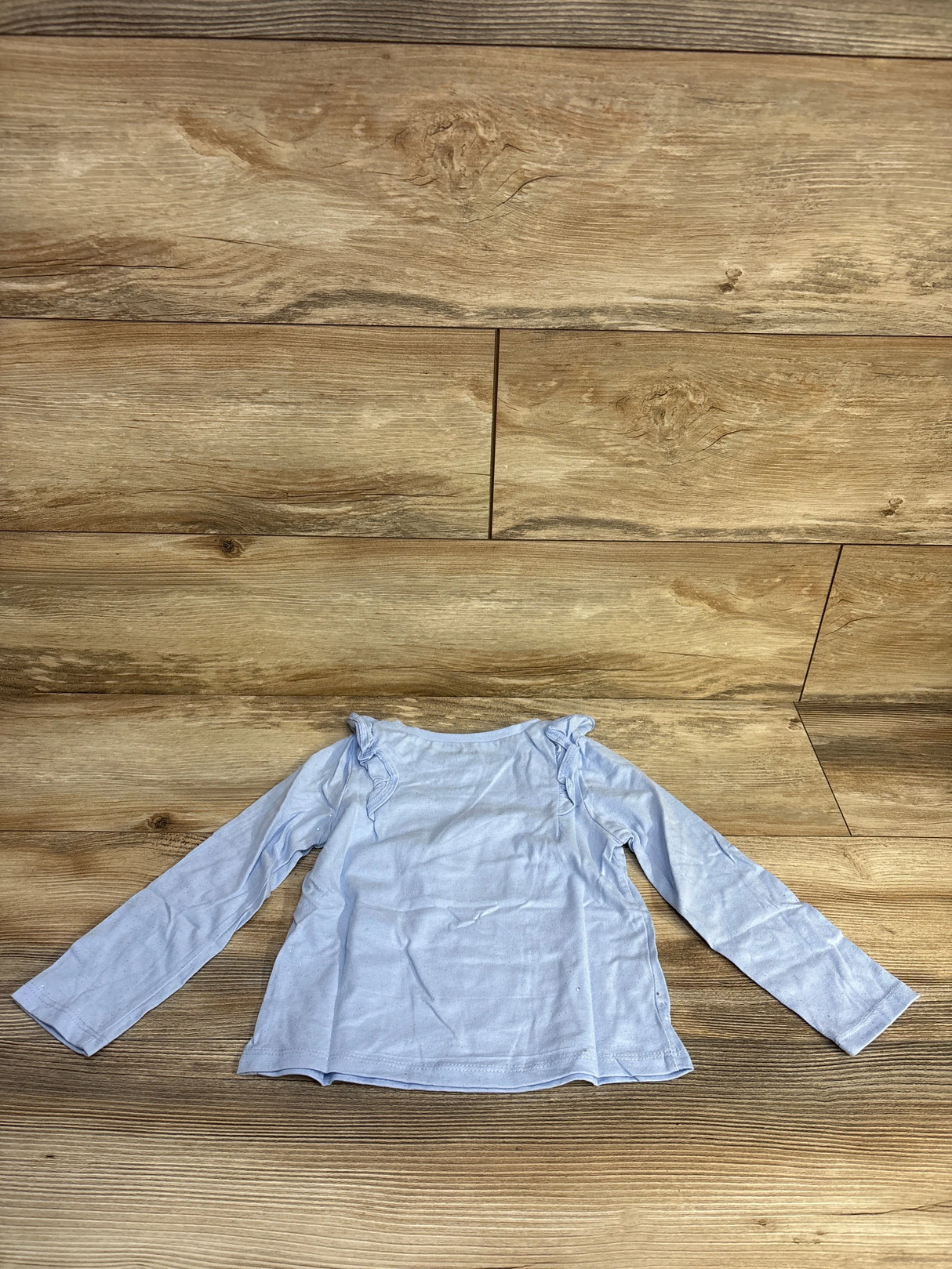 NEW Okie Dokie Ruffle Long Sleeve T-Shirt Frozen Blue sz 3T