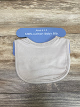 NEW Ains & LJ 100% Cotton Baby Bib Neutral