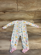 Magnetic Me Modal 'Magic Glitter Sparkle' Footie White sz 3-6m