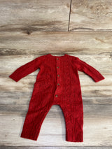 NEW Old Navy Button Up Knit Coverall Red sz 6-12m