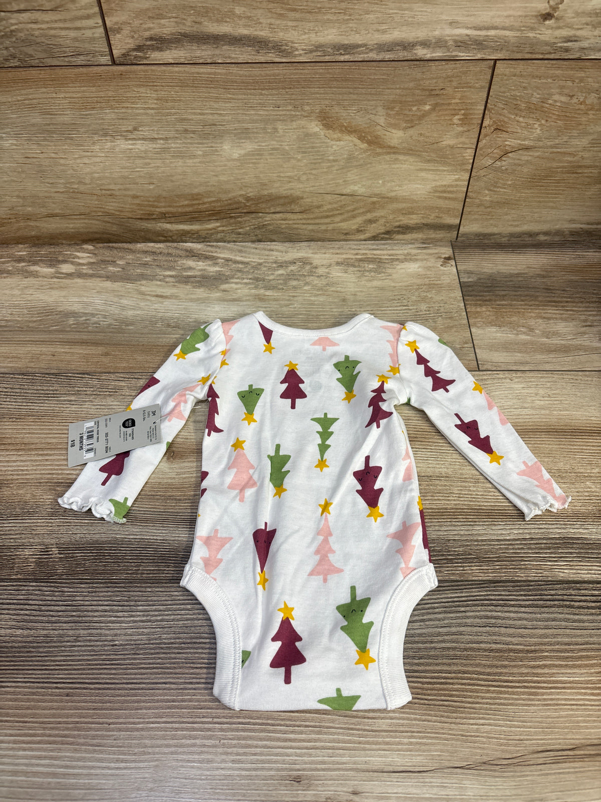 NEW Okie Dokie Christmas Tree Bodysuit White sz 3m