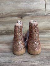 NEW Cat & Jack Holland Shearling Style Boots Rose Gold Sz 5Y