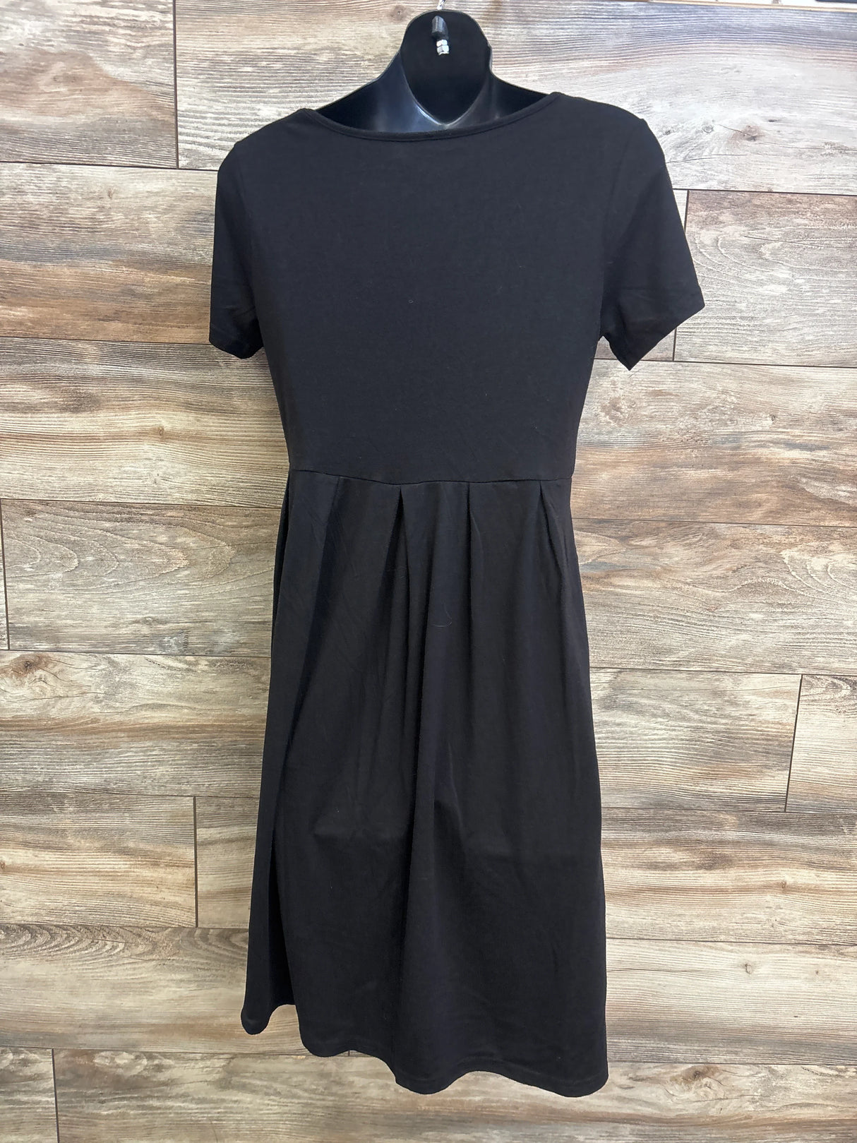 Short Sleeve Maternity Dress Black sz Medium