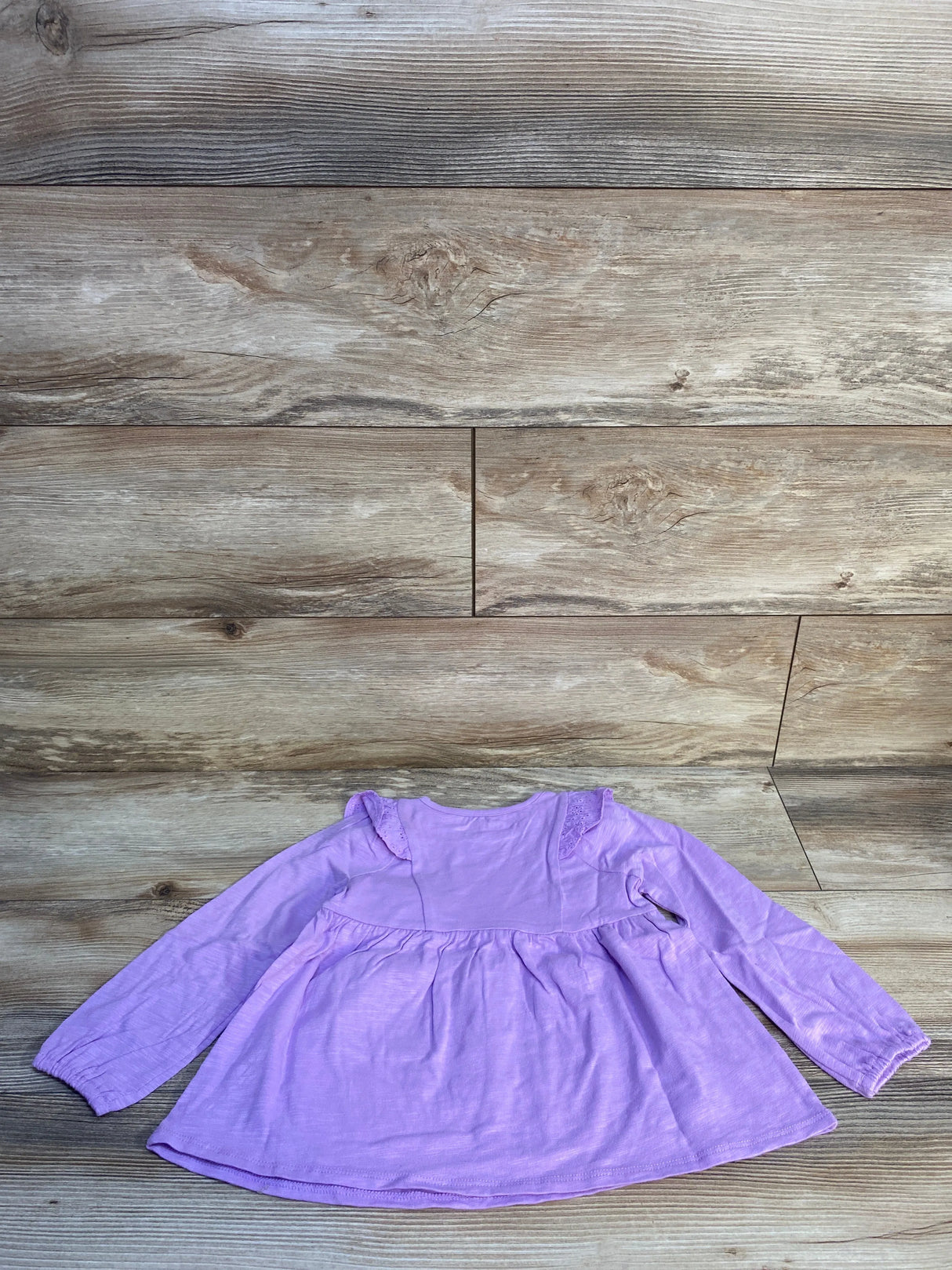 NEW Okie Dokie Purple Eyelet Ruffle Top sz 4T