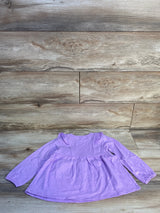 NEW Okie Dokie Purple Eyelet Ruffle Top sz 4T