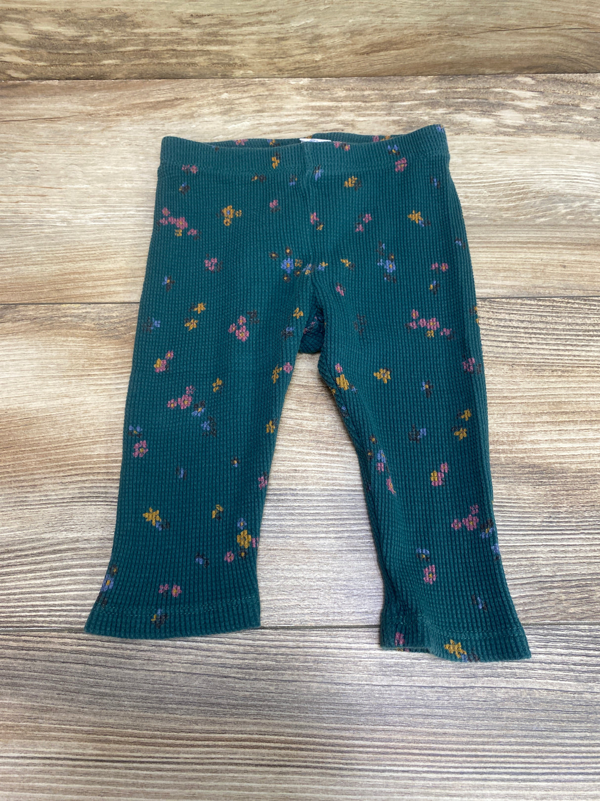 Baby Gap Floral Leggings Green sz 6-12m