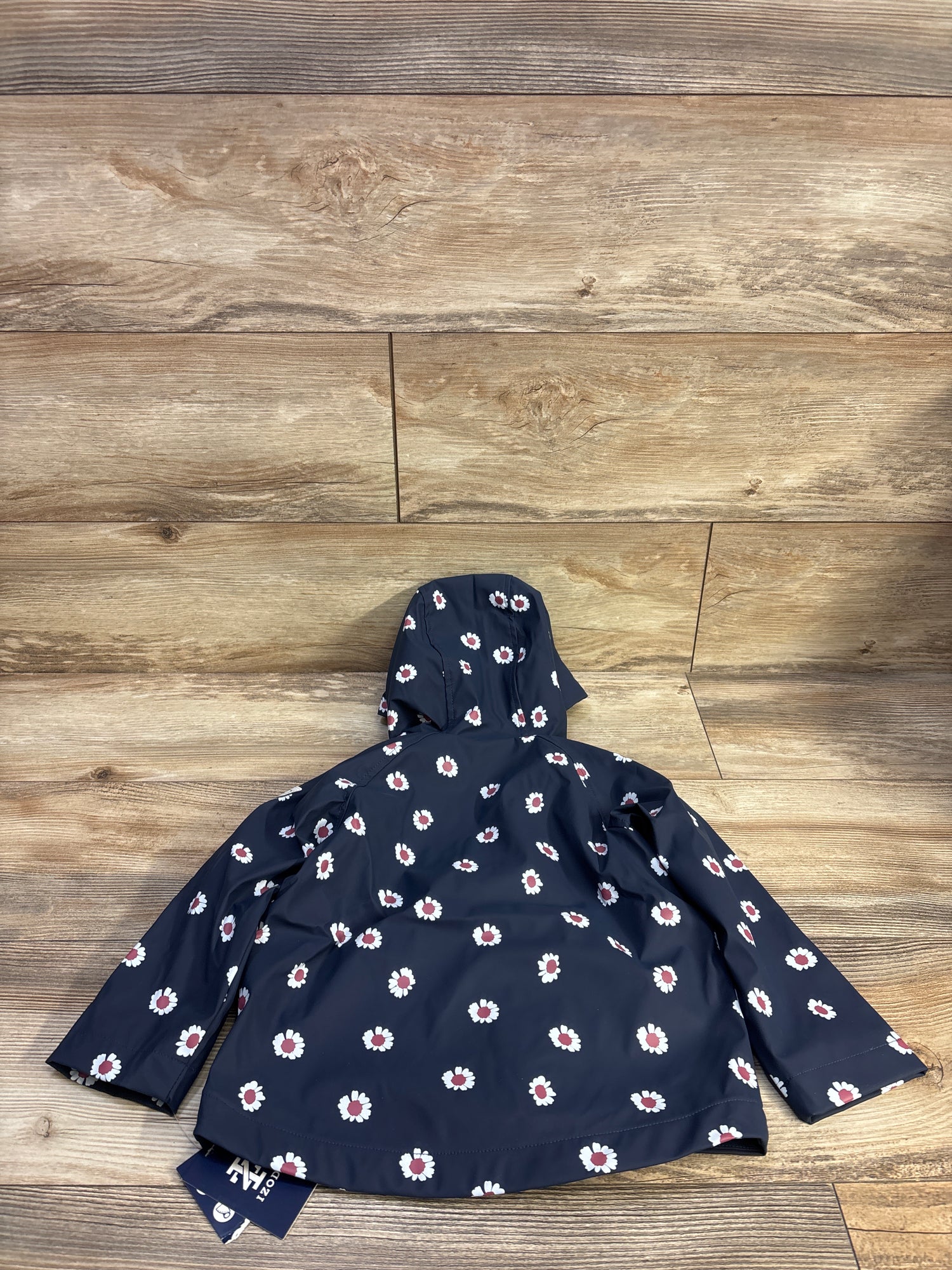 NEW Izod Floral Rain Jacket Navy sz 3T