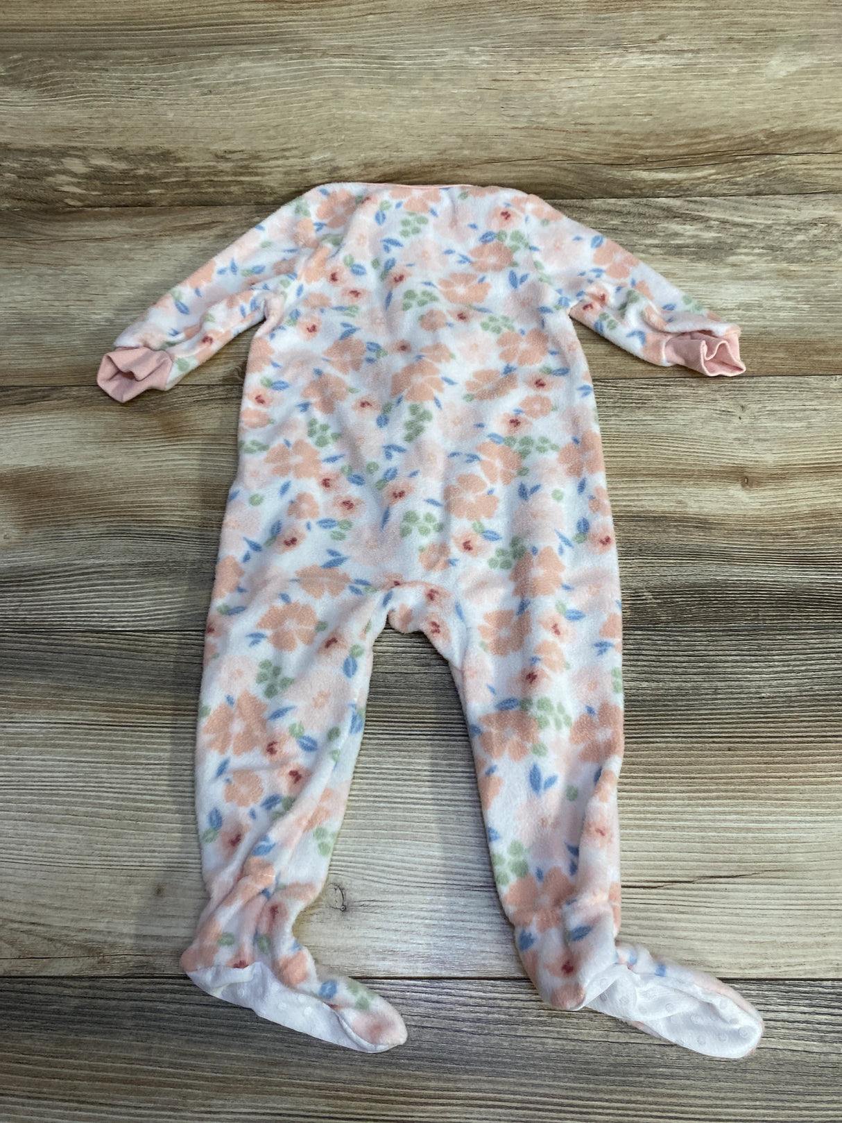 Chick Pea Floral Sleeper White sz 12m - Me n Mommy To Be