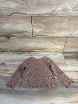 Cat & Jack Ribbed Long Sleeve Leopard Shirt Brown sz 18m