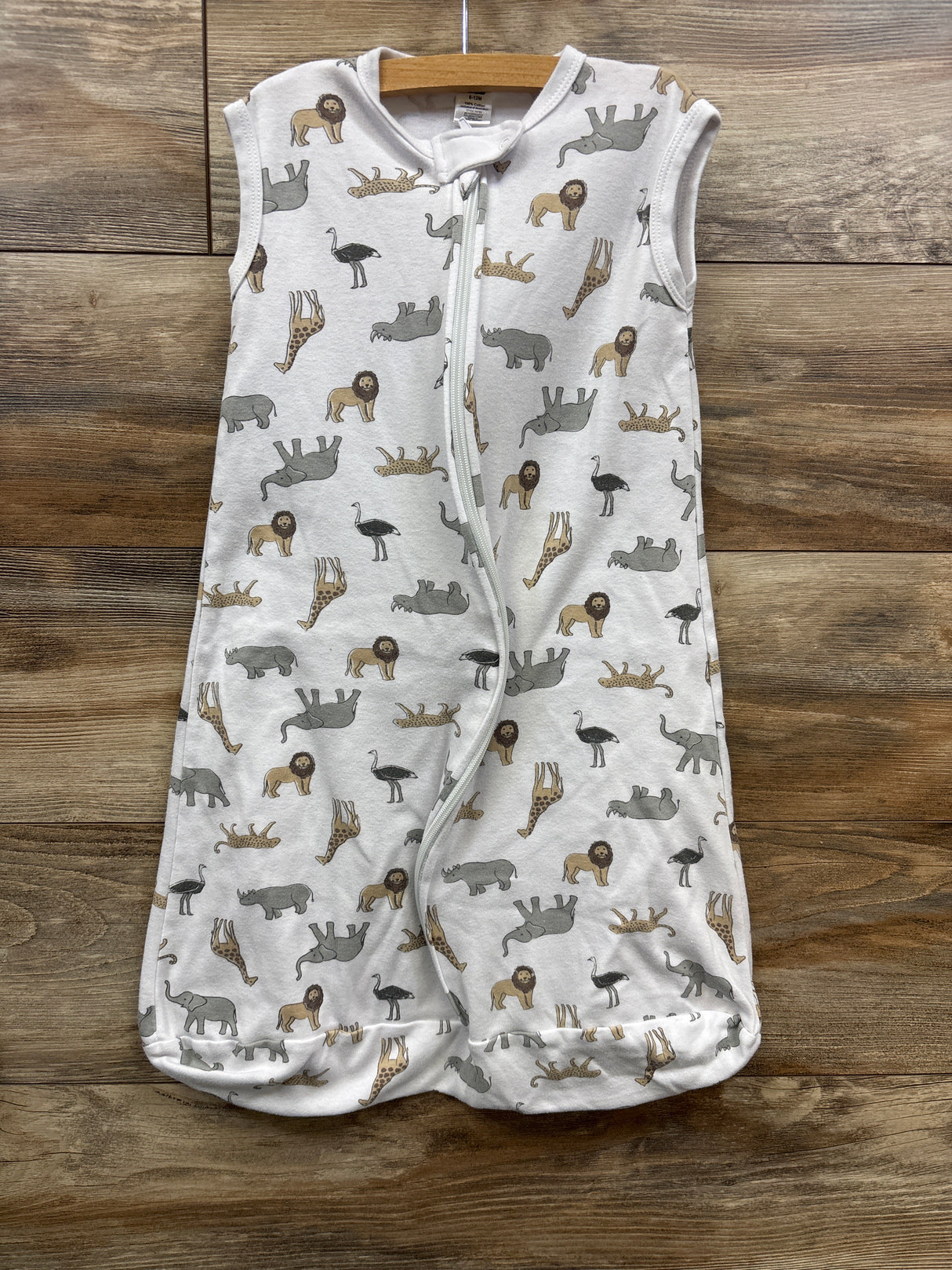 Hudson Baby Animal Print Sleep Sack White sz 6-12m