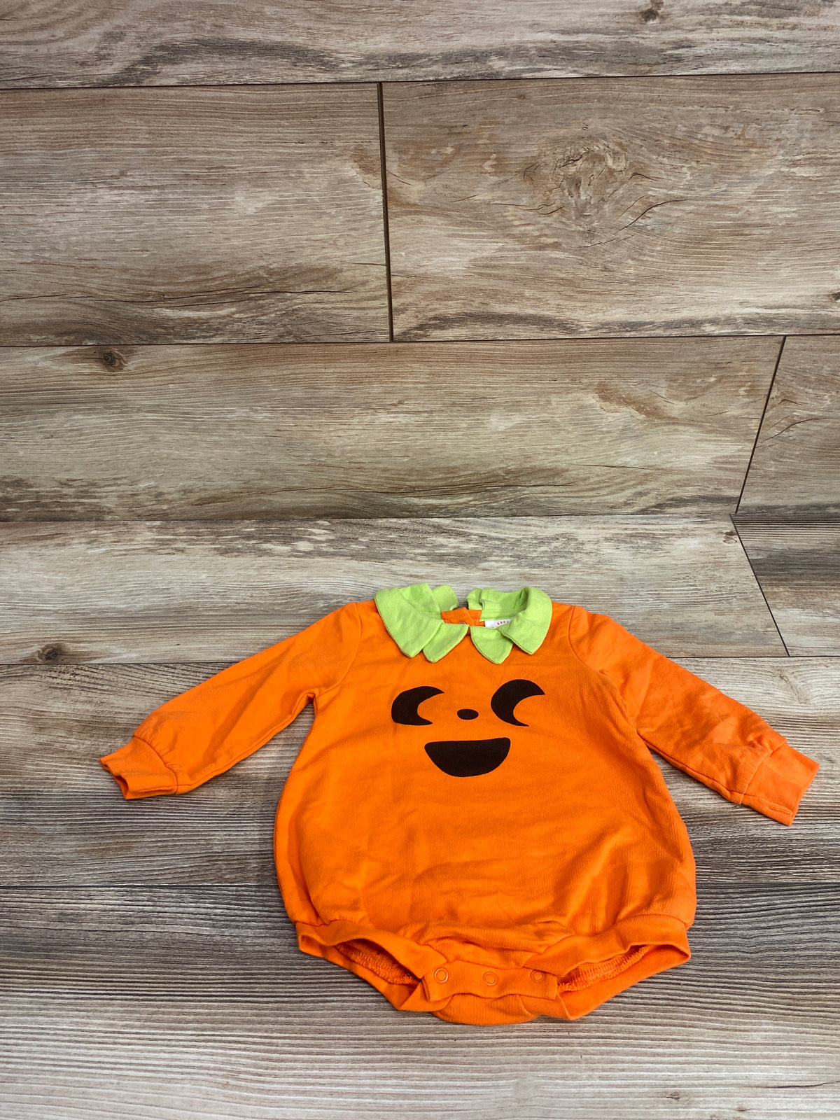 Cat & Jack Pumpkin Bubble Romper Orange sz 6-9m