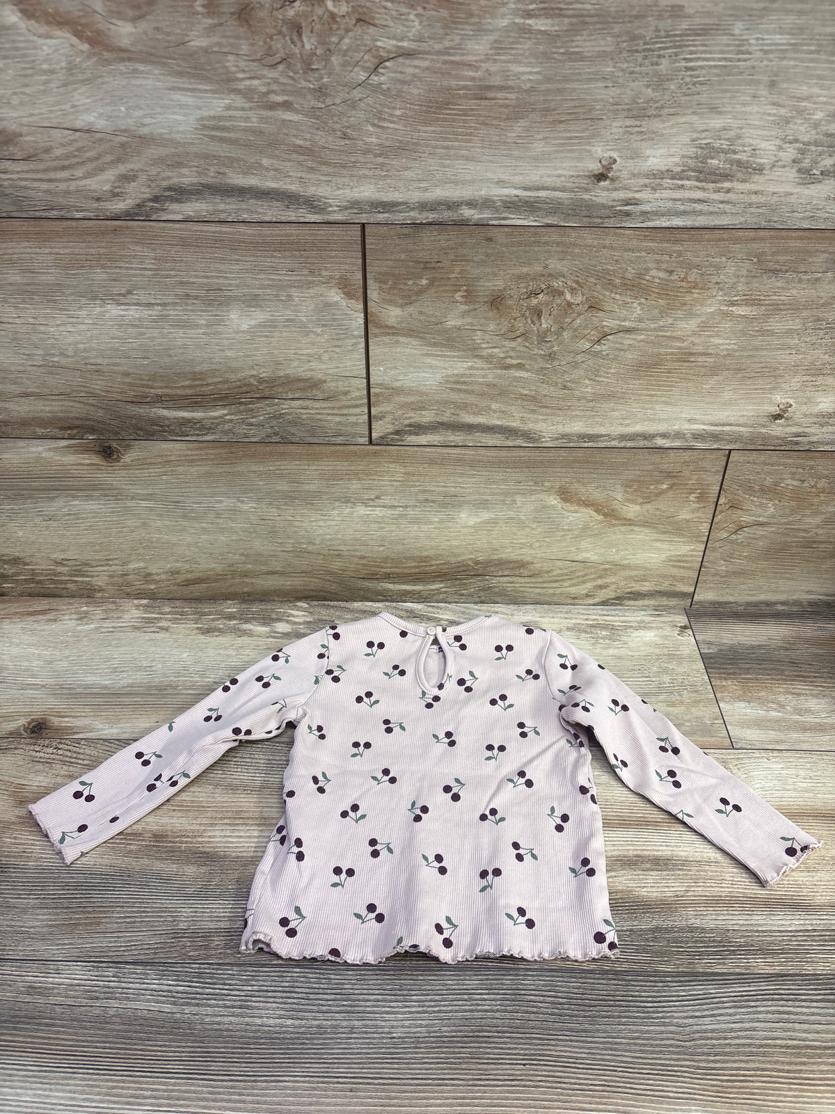 H&M Ribbed Long Sleeve Shirt Pink sz 18m