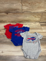 NFL 3pk Buffalo Bills Bodysuit Set Grey sz 3-6m