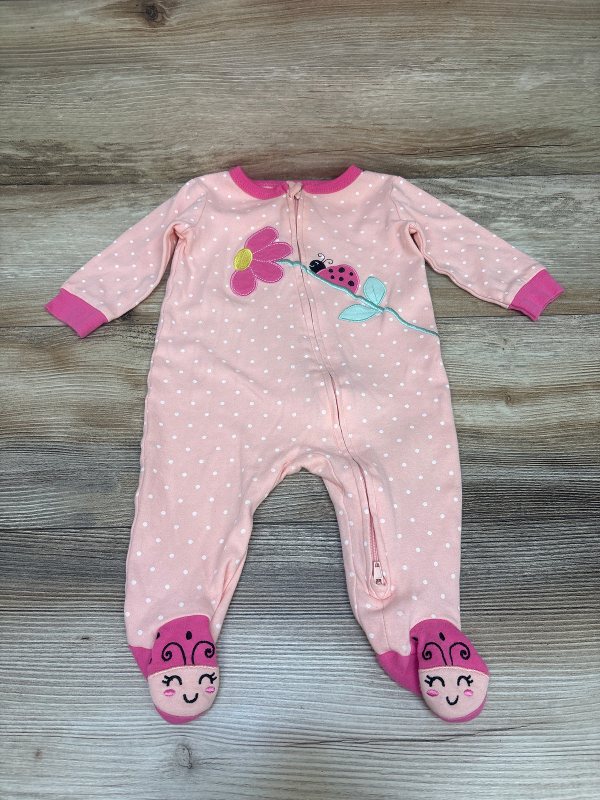Koala Baby Ladybug Sleeper Peach sz 3-6m
