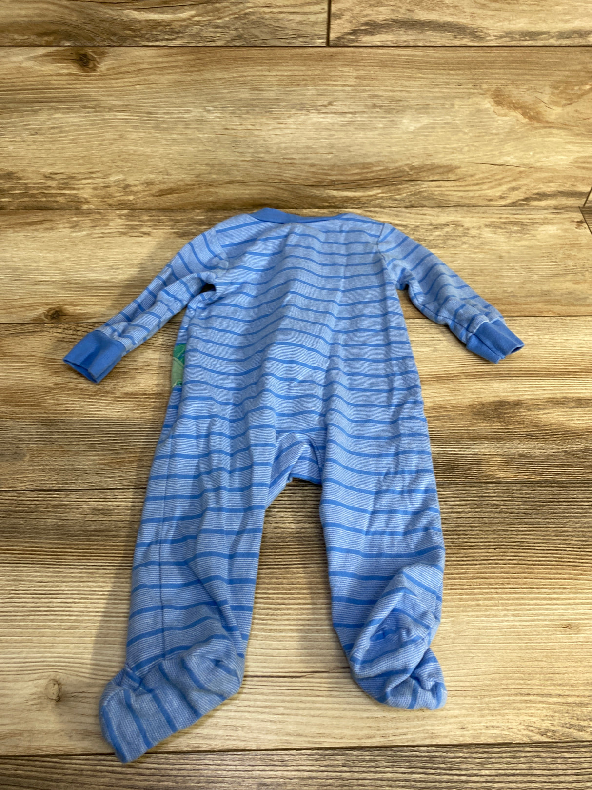 Just One You Striped Dinosaur Sleeper Blue sz 6m