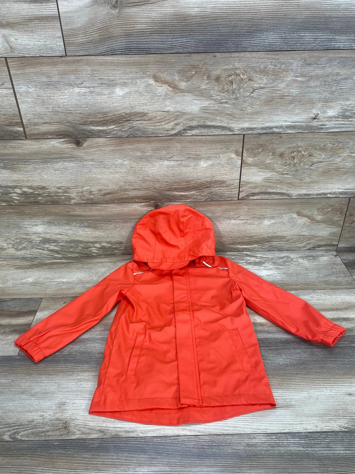 Cat & Jack Hooded Rain Jacket Red sz 4T