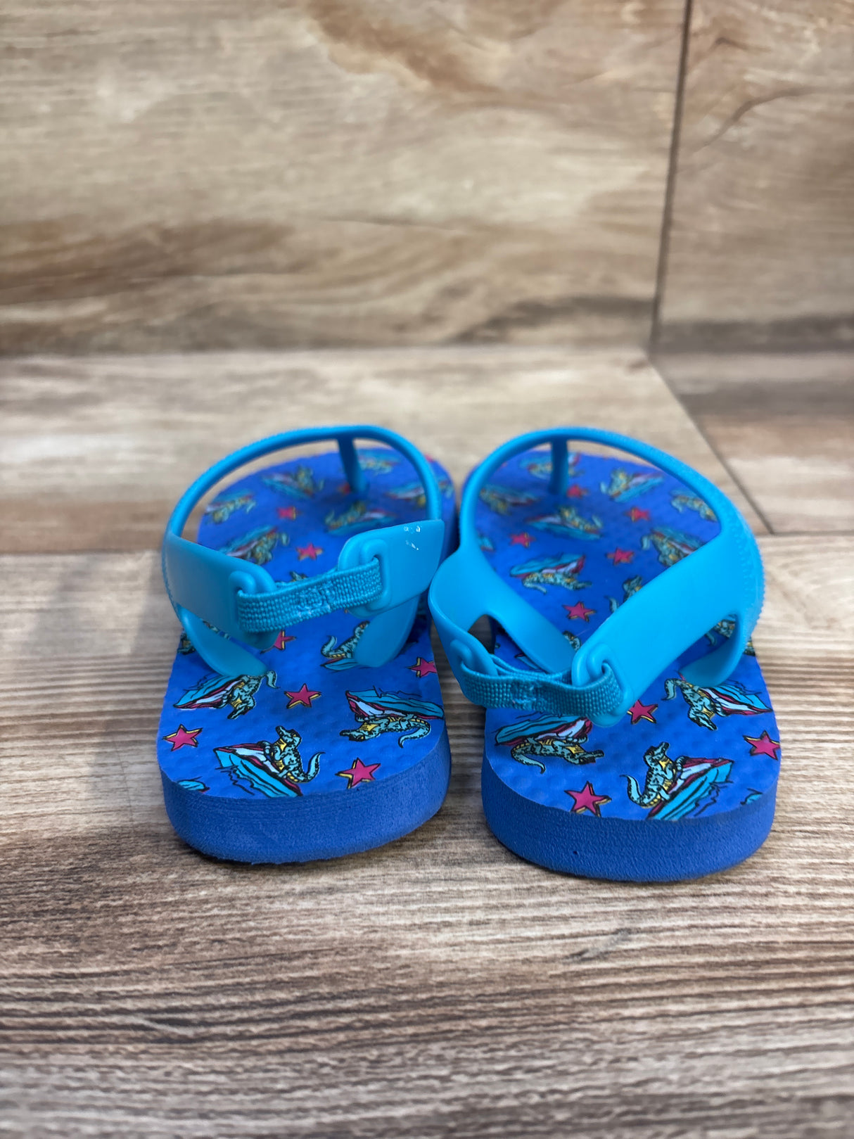 Wonder Nation Flip Flop Sandals Blue sz 5-6c