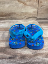 Wonder Nation Flip Flop Sandals Blue sz 5-6c