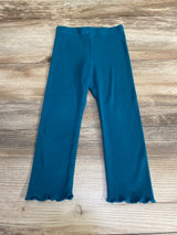 Okie Dokie Ribbed Leggings Teal sz 2T