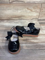 Felix & Flora Patent Leather Bow Mary Jane Flats Black sz 11c