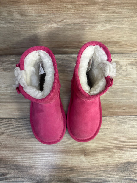 Koolaburra Bow Fur Boots Neon Pink sz 7c - Me n Mommy To Be