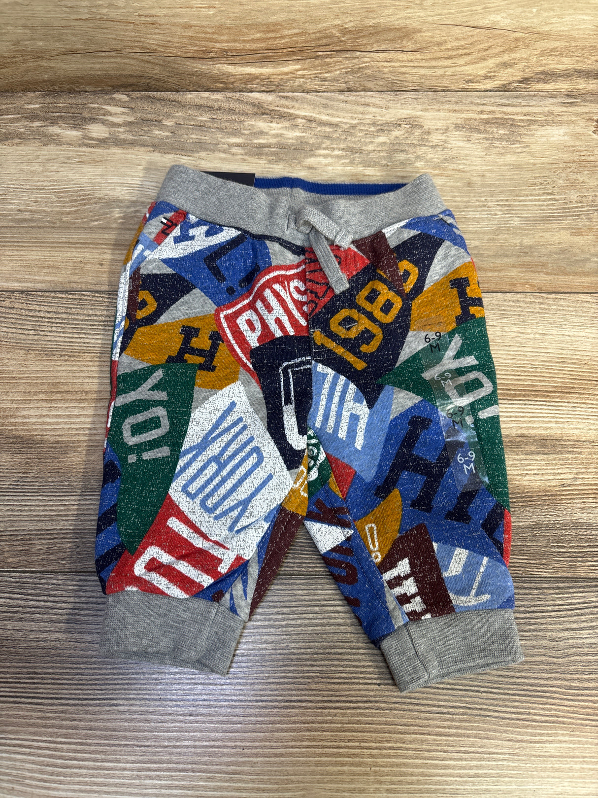 NEW Tommy Hilfiger Drawstring Joggers Grey sz 6-9m