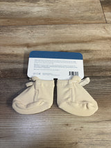 NEW Ains & LJ Tie Booties Beige sz Newborn